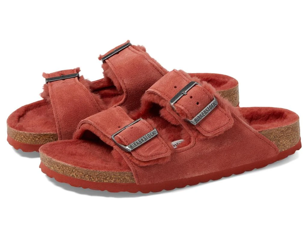 商品Birkenstock|女式 亚利桑那羊羔绒麂皮 凉拖,价格¥880,第1张图片
