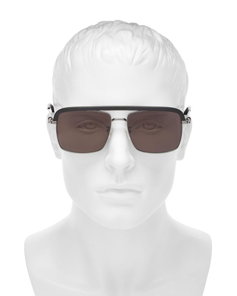 Men's Brow Bar Aviator Sunglasses, 59mm商品第2张图片规格展示