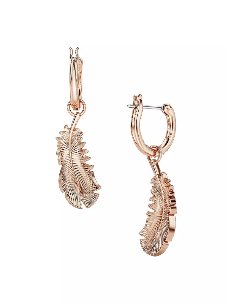 商品Swarovski|Nice Rose-Goldtone & Swarovski Crystal Feather Drop Earrings,价格¥1112,第4张图片详细描述