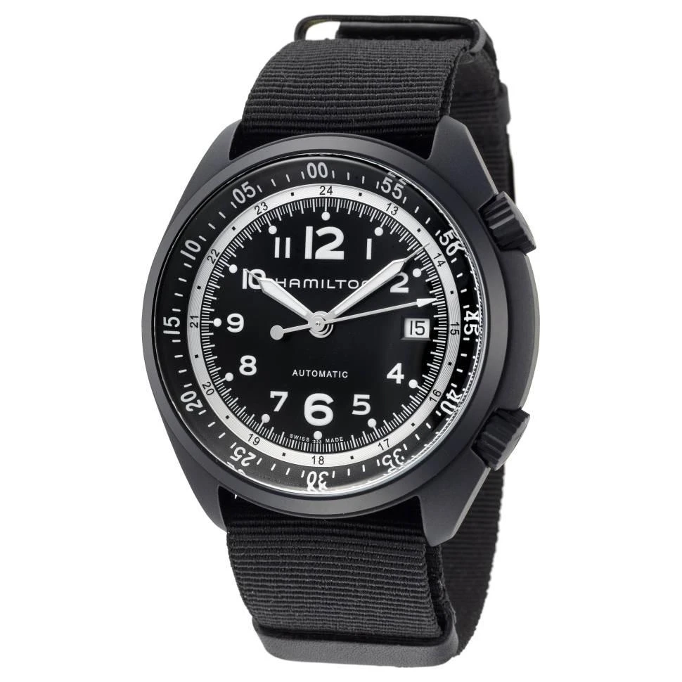 商品Hamilton|Khaki Aviation Pilot Pioneer Auto 男士手表,价格¥3655,第1张图片