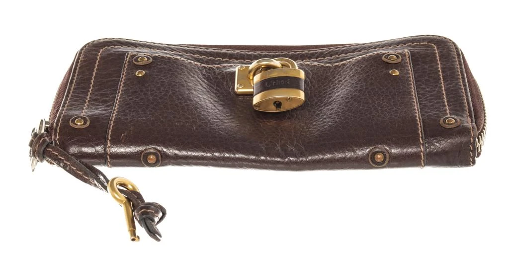 商品[二手商品] Chloé|Chloe Brown Leather Paddington Zippy Wallet,价格¥3109,第4张图片详细描述