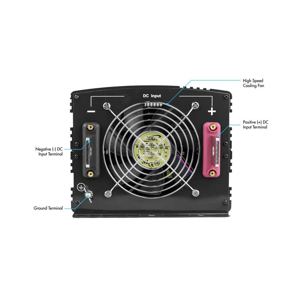 商品Wagan Tech|Wagan Proline 8000 Watt DC to AC Power Inverter,价格¥13073,第4张图片详细描述