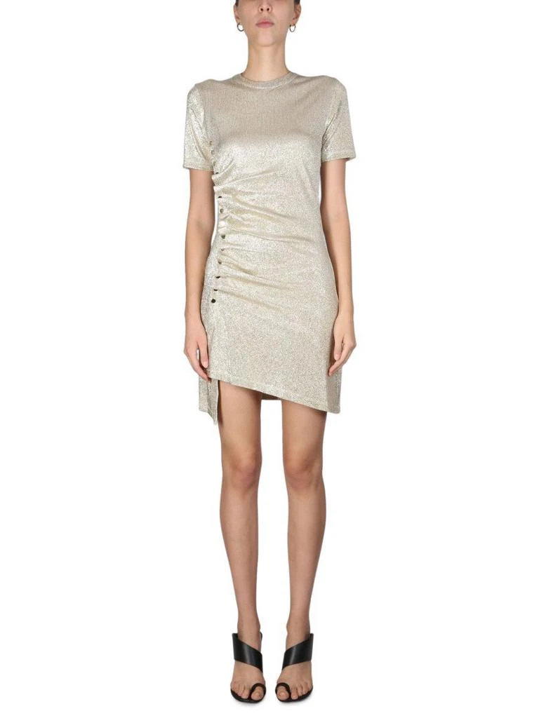 商品Paco Rabanne|Paco rabanne women's gold other materials dress,价格¥4764,第1张图片