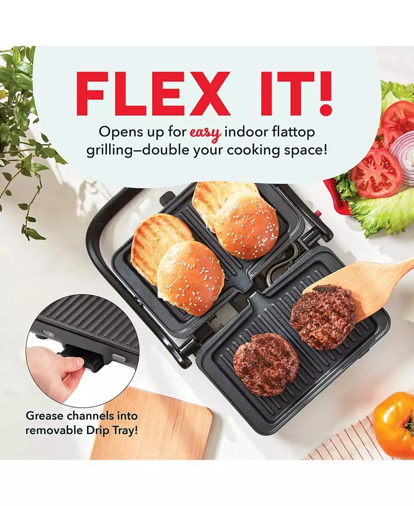 商品Dash|Flex Press Electric Griddle & Grill System,价格¥374,第3张图片详细描述