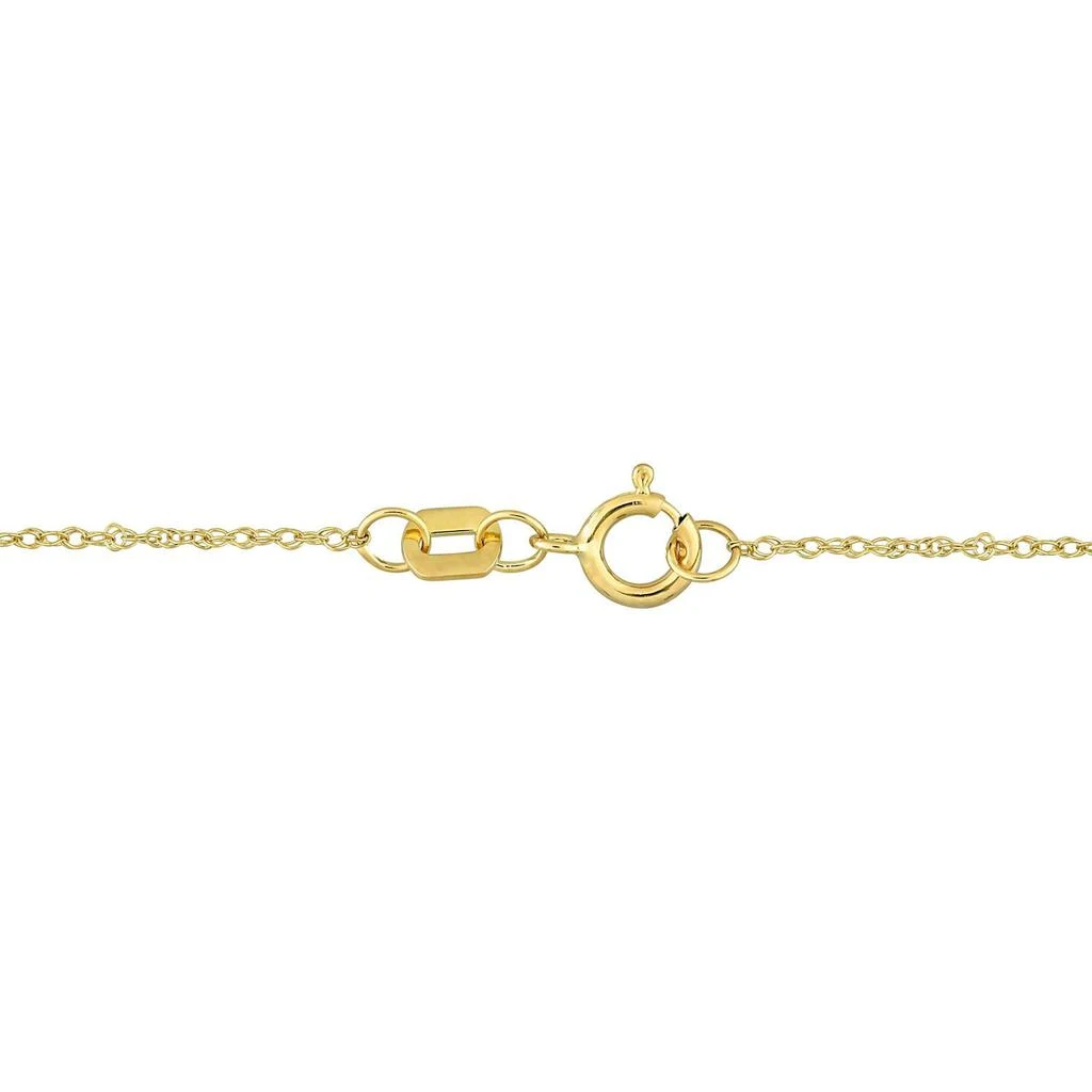 商品Julianna B|10k Yellow Gold Citrine & Diamond Halo Necklace,价格¥2976,第2张图片详细描述