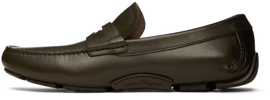 商品Salvatore Ferragamo|绿色 Newton 乐福鞋,价格¥6351,第3张图片详细描述