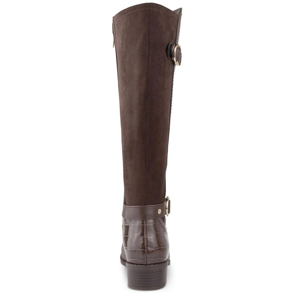 Karen Scott Womens Leandraa Faux Leather Tall Knee-High Boots 商品