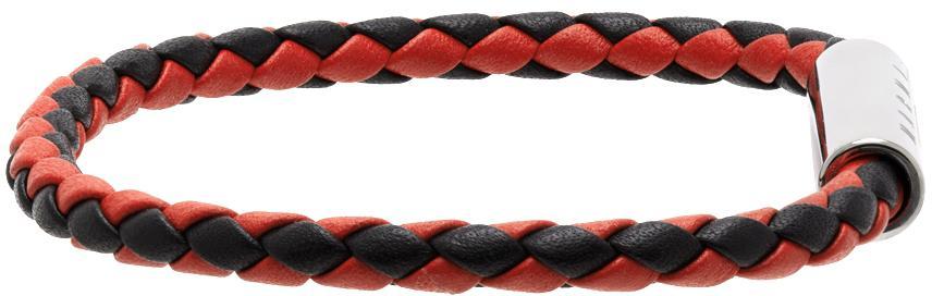 商品Marni|Red & Black Braided Bracelet,价格¥427,第7张图片详细描述