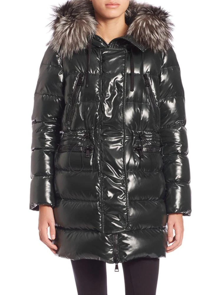 商品Moncler|Aphrotiti Fur-Trimmed Puffer Jacket,价格¥14200,第1张图片