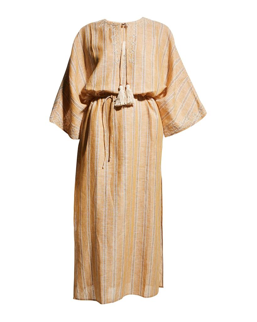 Stripe Long Caftan Dress商品第2张图片规格展示