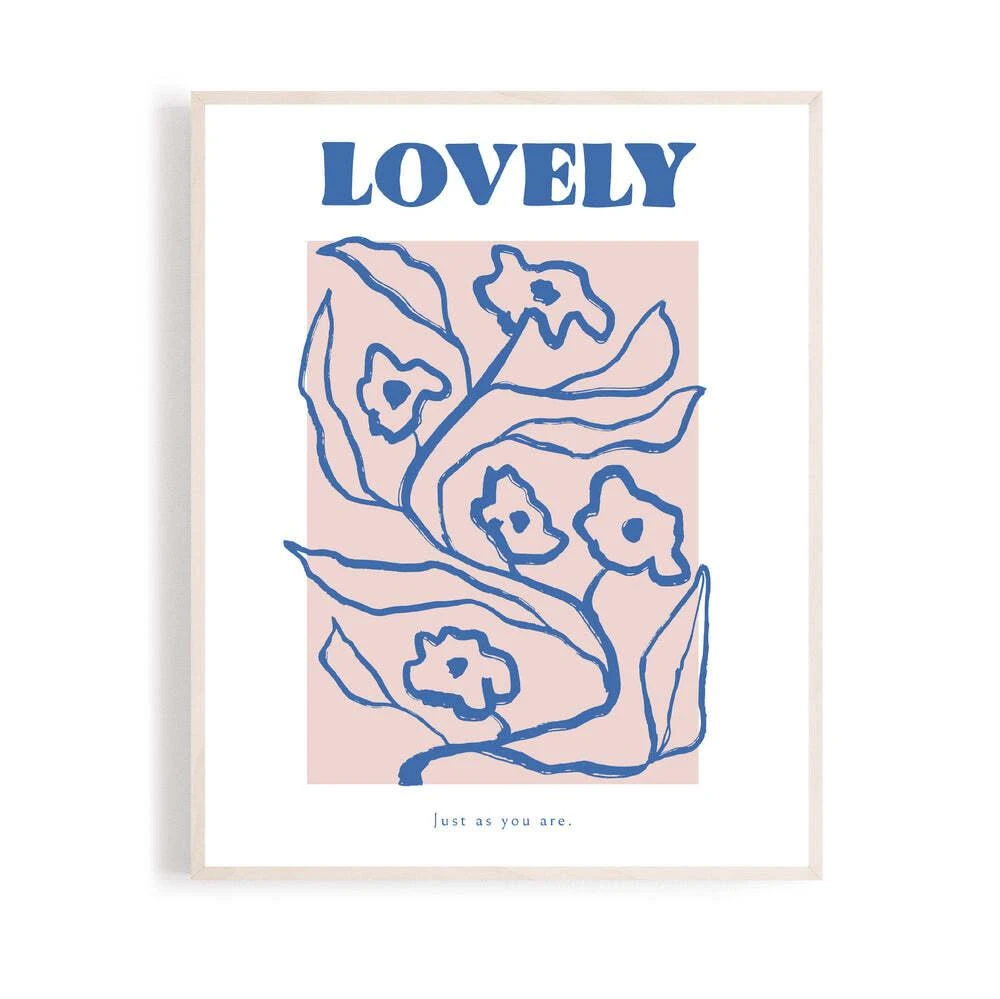 商品Damselfly|Lovely a4 print blue,价格¥261,第1张图片