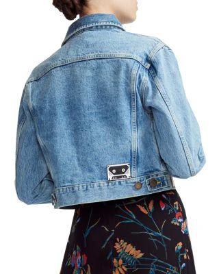 商品Maje|Vavini Cropped Denim Jacket,价格¥657,第2张图片详细描述