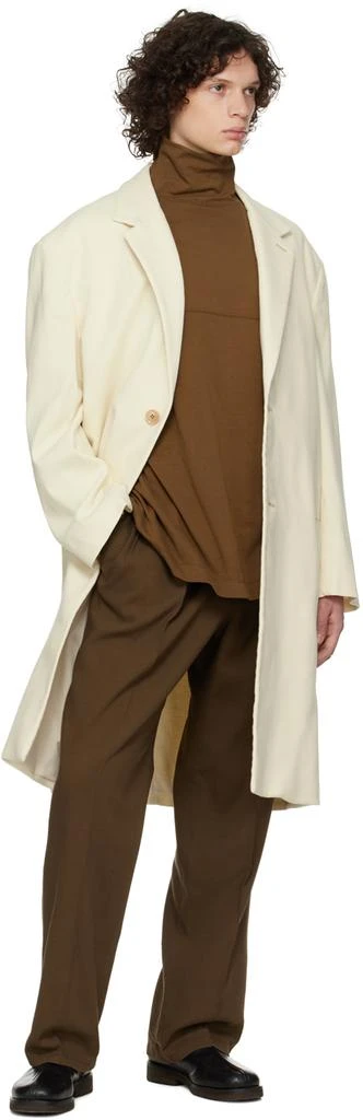 商品Lemaire|Off-White Chesterfield Coat,价格¥2421,第4张图片详细描述