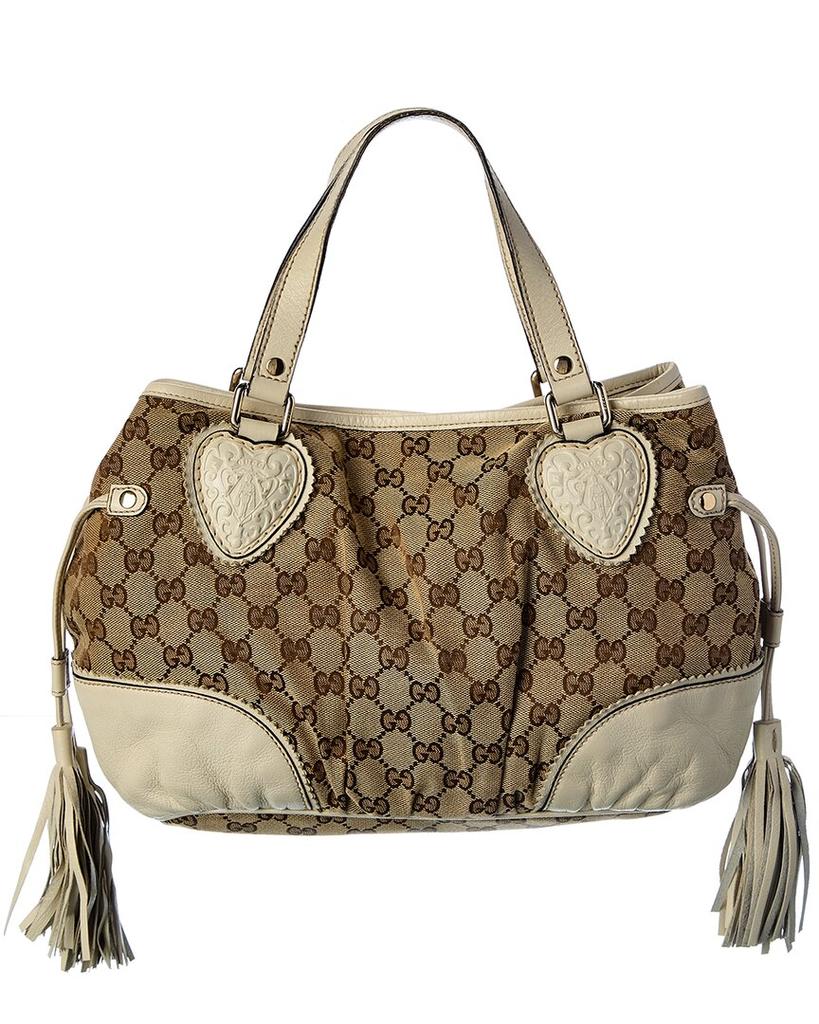 Gucci Beige GG Canvas Tribeca Tote (Authentic Pre-Owned)商品第2张图片规格展示