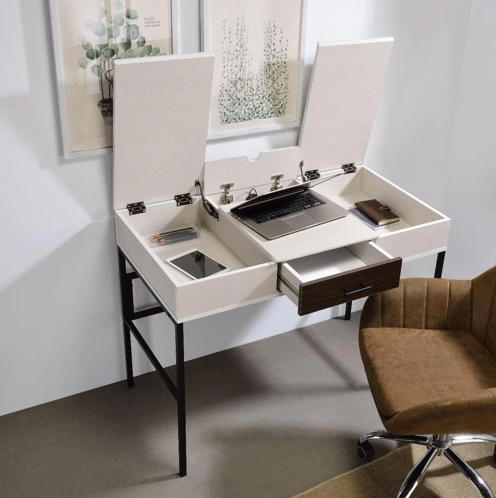 商品Streamdale Furniture|Streamdale Verster Built-In USB Port Writing Desk,价格¥2545,第3张图片详细描述