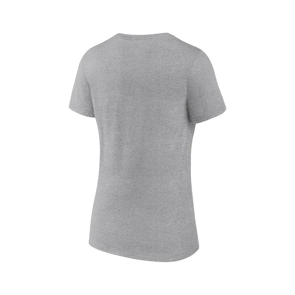 商品NIKE|Women's Heather Gray Texas Rangers 2023 World Series Champions Locker Room V-Neck T-shirt,价格¥302,第3张图片详细描述