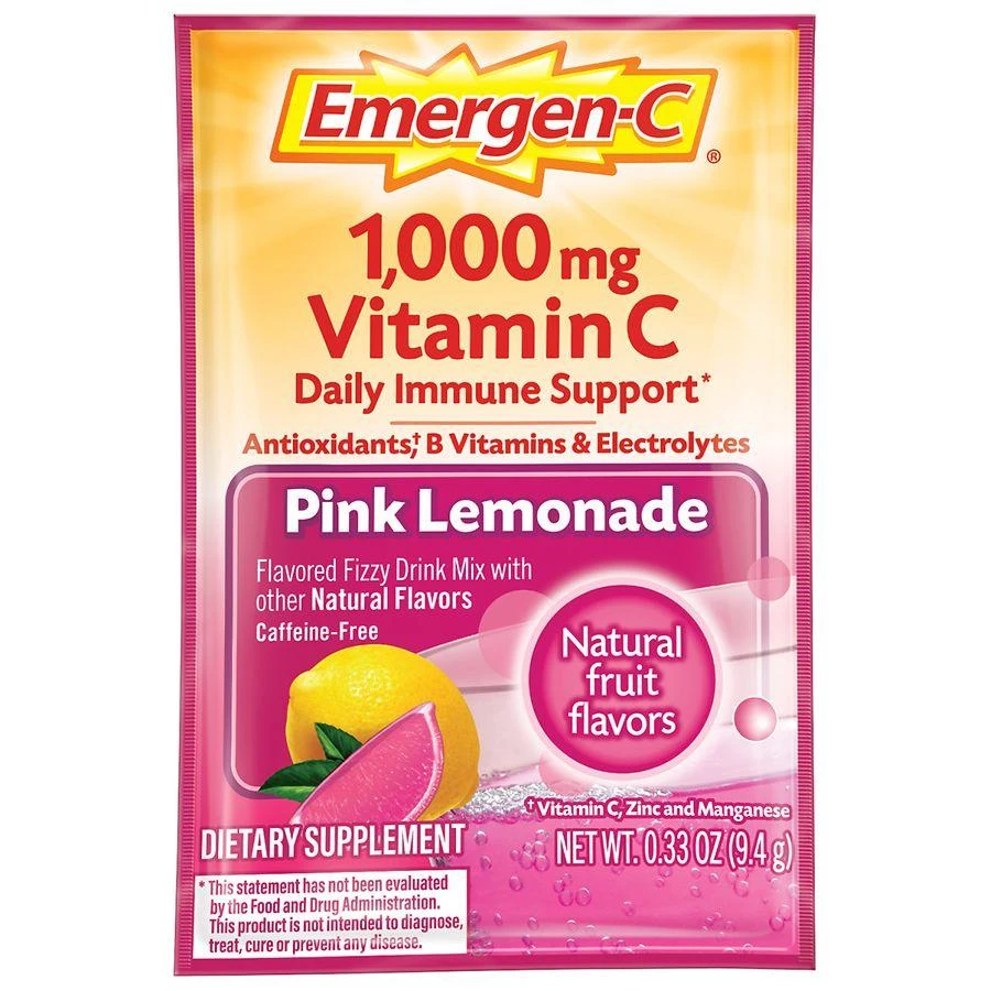 商品Emergen-C|Daily Immune Support Drink with 1000 mg Vitamin C, Antioxidants, & B Vitamins,价格¥142,第2张图片详细描述