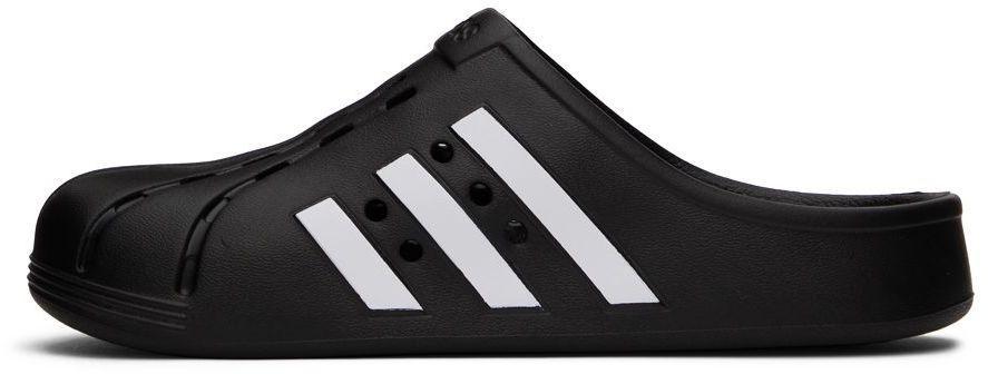 商品Adidas|Black Adilette Clogs,价格¥478,第5张图片详细描述