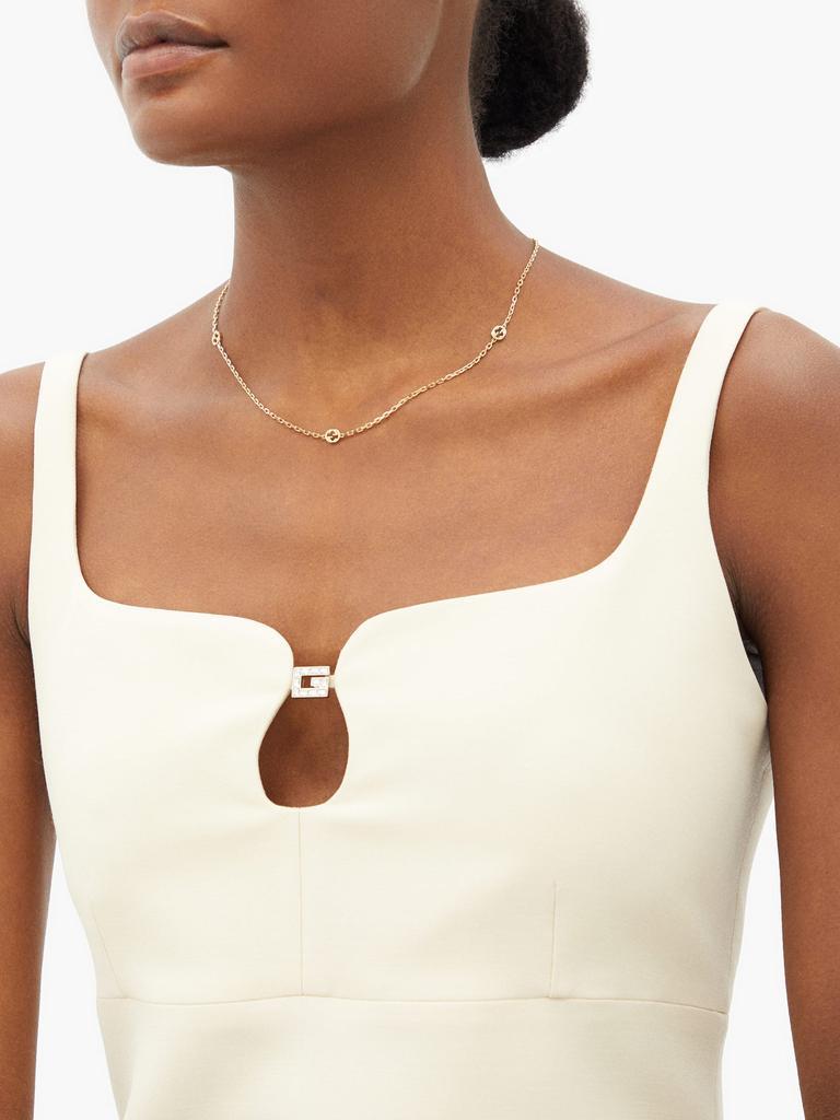 商品Gucci|GG-logo 18kt gold chain necklace,价格¥12921,第4张图片详细描述