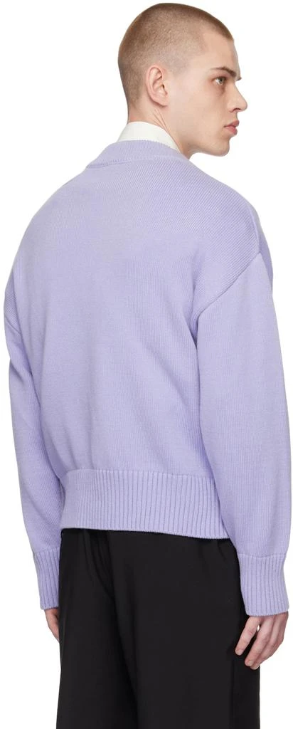 商品AMI|SSENSE Exclusive Purple Ami de Cœur Cardigan,价格¥2094,第3张图片详细描述