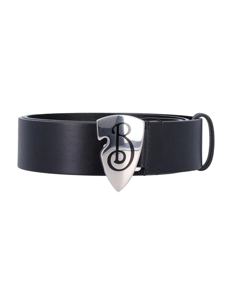 商品Burberry|Burberry Leather B Shield Belt,价格¥3370,第1张图片