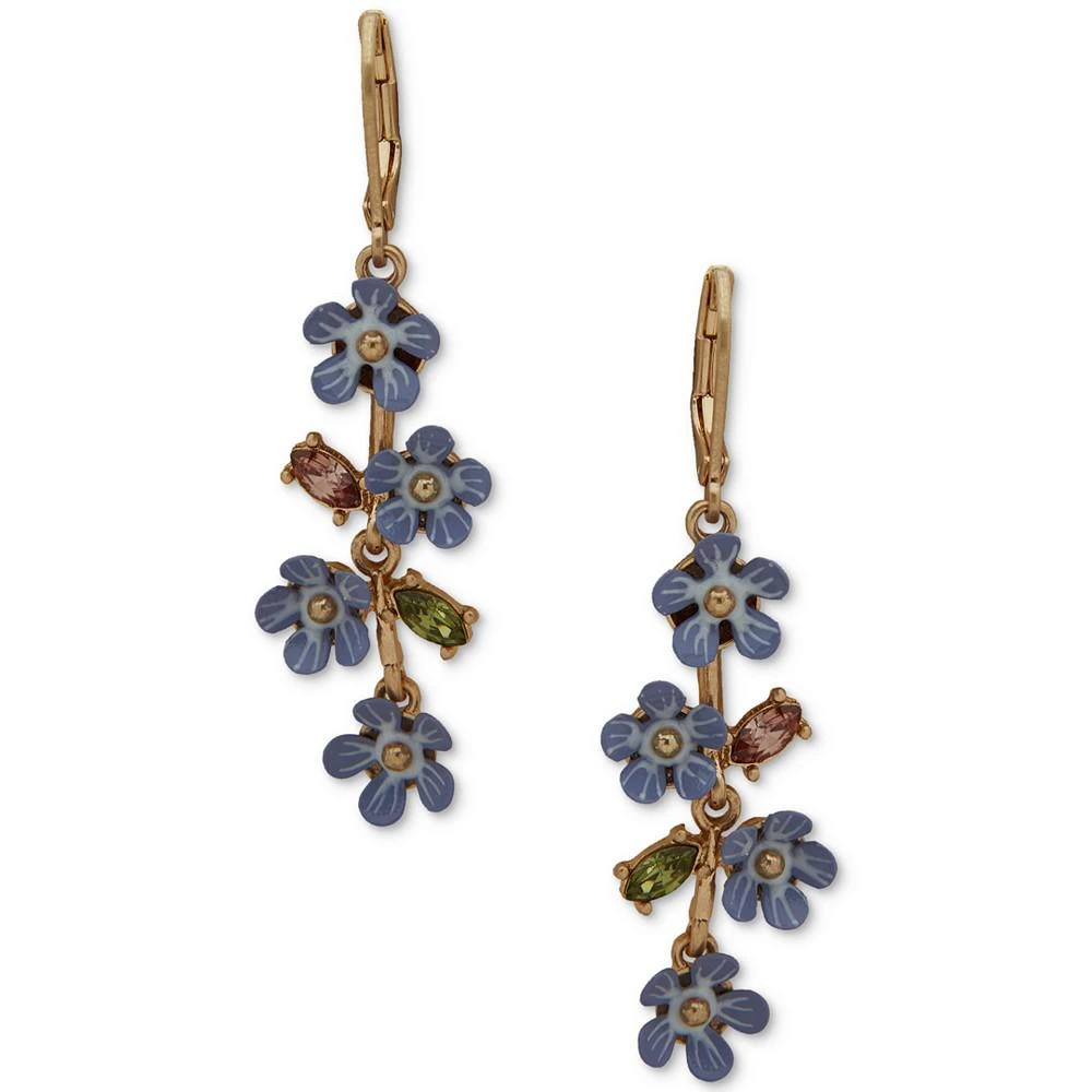 商品Lonna & Lilly|Gold-Tone Color Stone & Flower Linear Drop Earrings,价格¥209,第1张图片