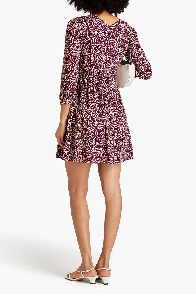 商品ba&sh|Lia pleated printed crepe mini dress,价格¥556,第3张图片详细描述