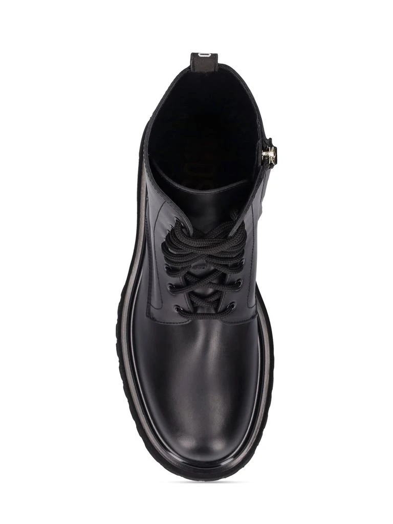 商品Moschino|45mm Leather Combat Boots,价格¥5152,第4张图片详细描述