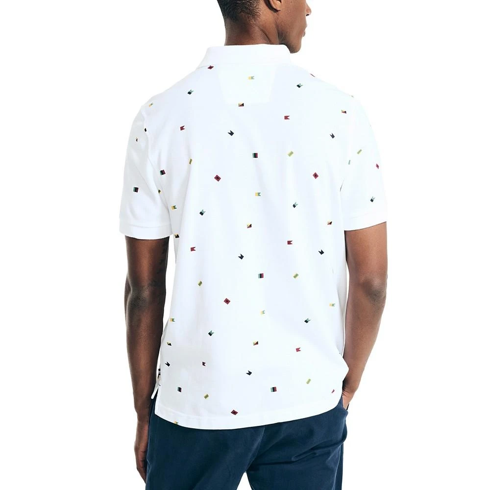 商品Nautica|Men's Classic-Fit Icon-Print Performance Deck Polo Shirt,价格¥262,第2张图片详细描述