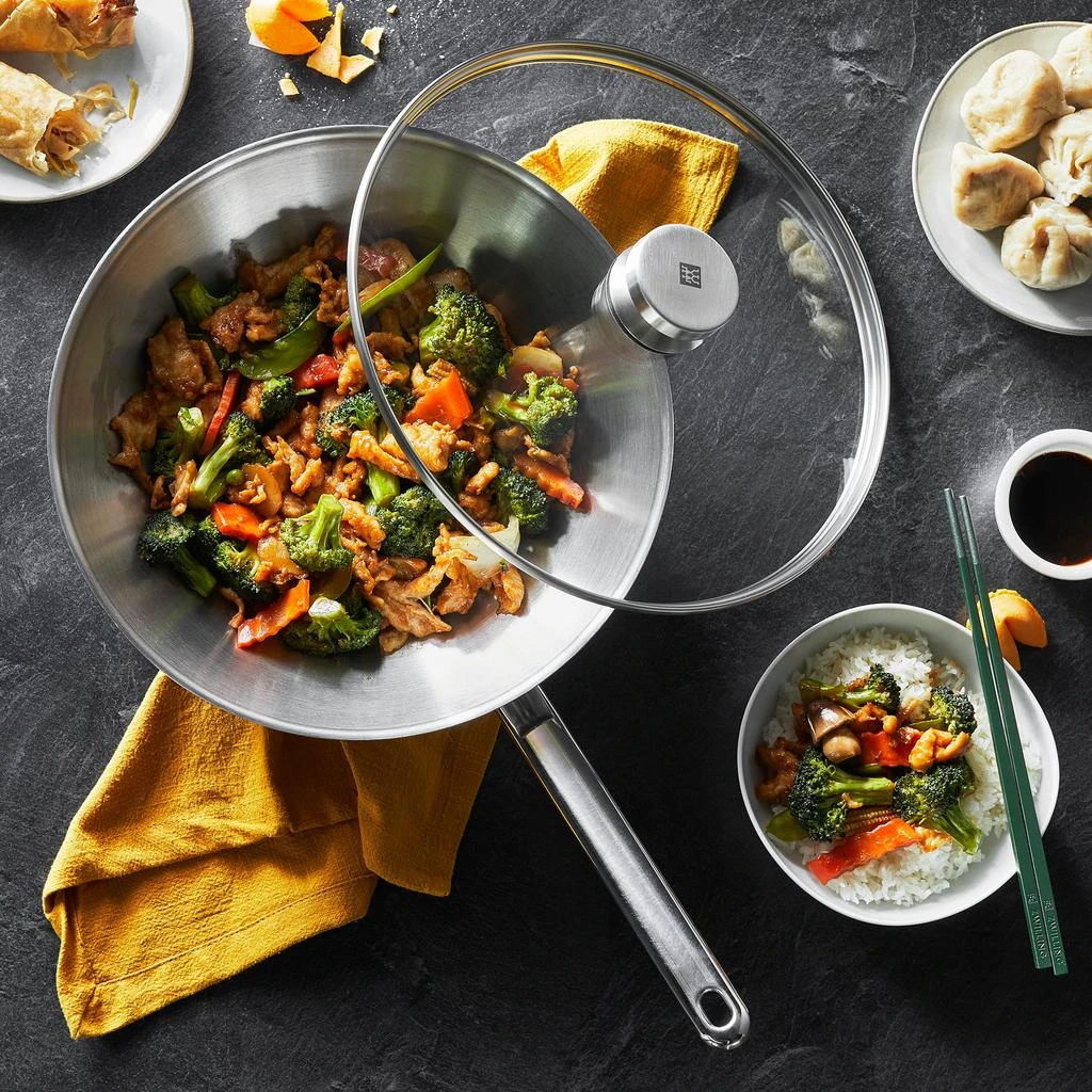 商品ZWILLING|ZWILLING Plus 12-inch Stainless Steel Nonstick Wok with Lid,价格¥1429,第3张图片详细描述
