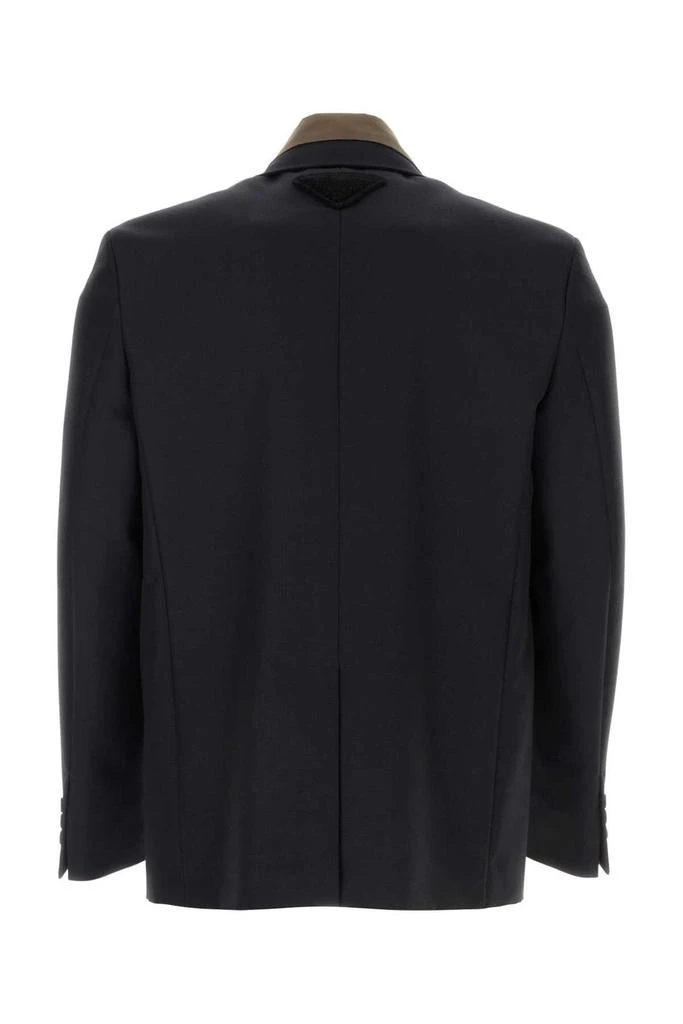 商品Prada|Prada Detachable-Collar Single-Breasted Blazer,价格¥19601,第2张图片详细描述