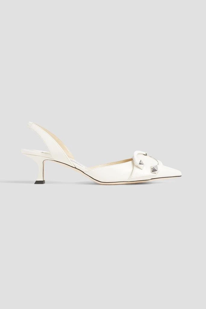 商品Jimmy Choo|Moni 50 embellished leather slingback mules,价格¥3869,第1张图片