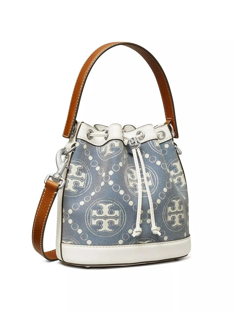 商品Tory Burch|T Monogram Denim Bucket Bag,价格¥1834,第2张图片详细描述