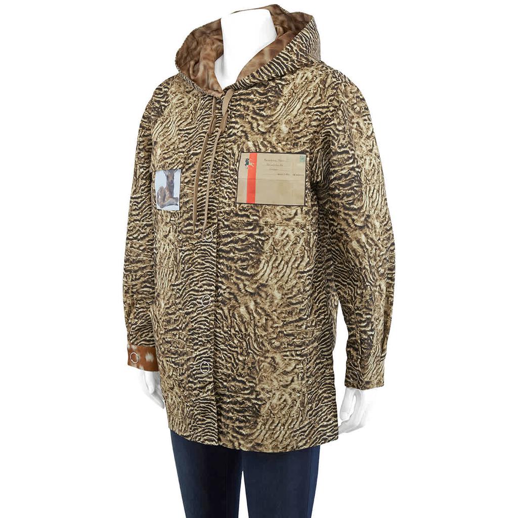 Burberry Ladies Tiger Print Hooded Jacket, Brand Size 8 (US Size 6)商品第2张图片规格展示