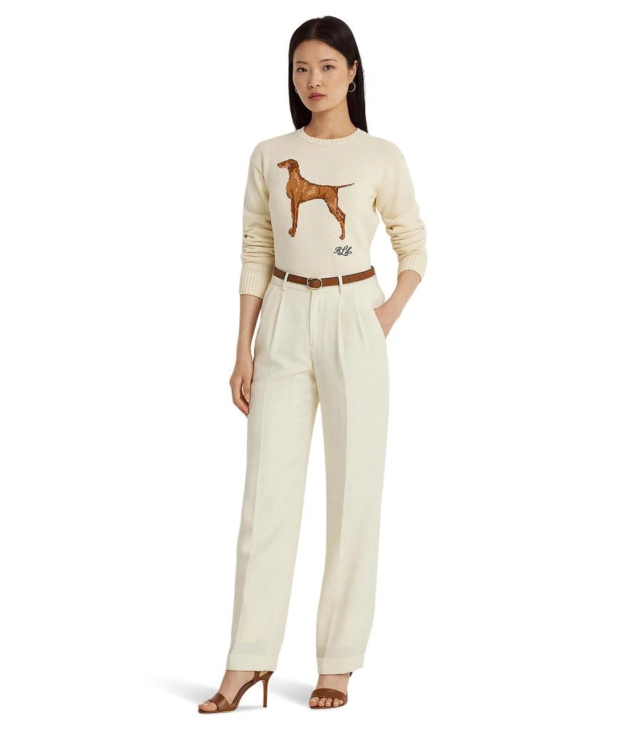 商品Ralph Lauren|Petite Intarsia-Knit Cotton-Blend Sweater,价格¥1093,第4张图片详细描述