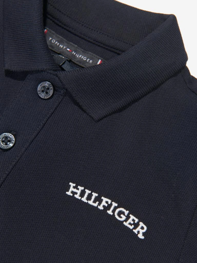 商品Tommy Hilfiger|Boys Hilfiger Arched Polo Shirt in Navy,价格¥198,第3张图片详细描述