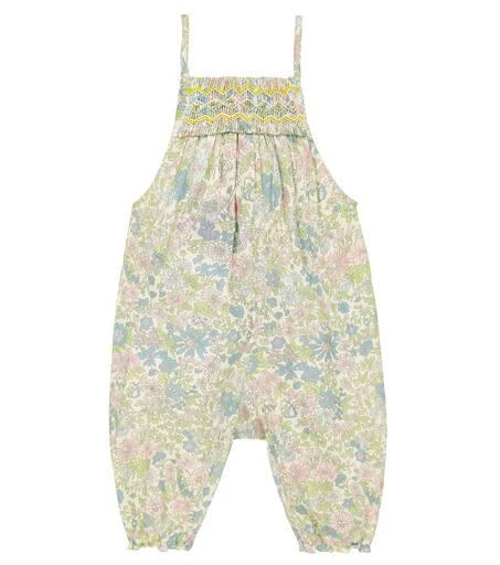 商品Bonpoint|Baby Lilisy floral cotton overalls,价格¥972,第2张图片详细描述