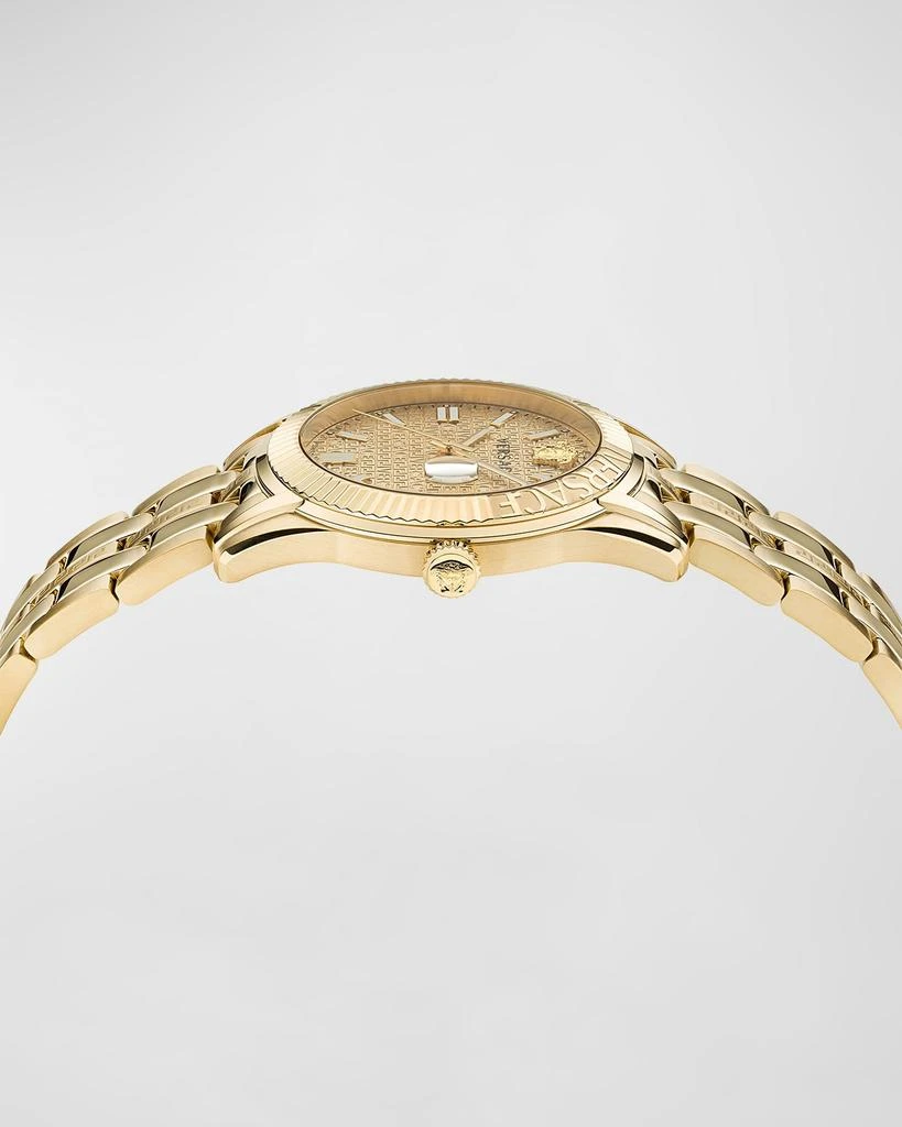 商品Versace|Men's Greca Time IP Yellow Gold Bracelet Watch, 41mm,价格¥9222,第3张图片详细描述