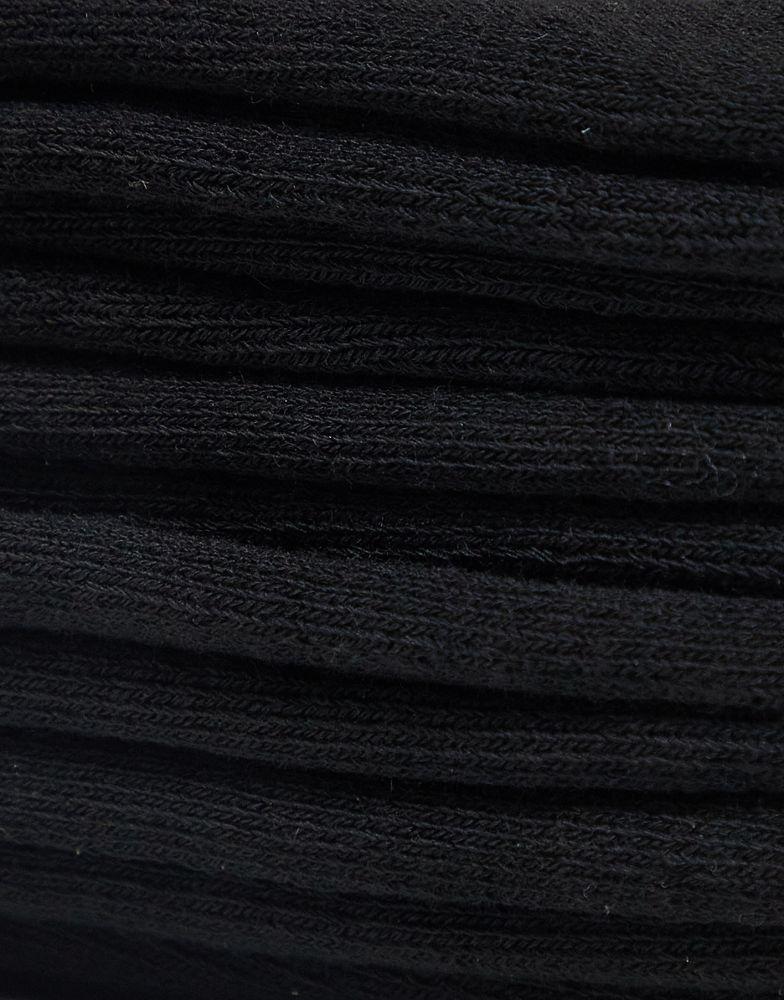 Polo Ralph Lauren 6 pack low cut ankle trainer socks in black商品第4张图片规格展示