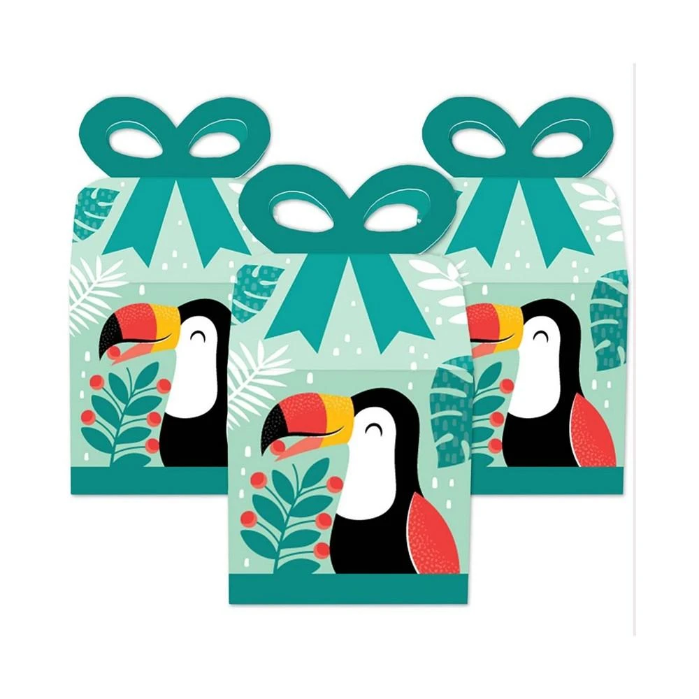 商品Big Dot of Happiness|Calling All Toucans - Square Favor Gift Boxes - Tropical Bird Baby Shower or Birthday Party Bow Boxes - Set of 12,价格¥127,第2张图片详细描述