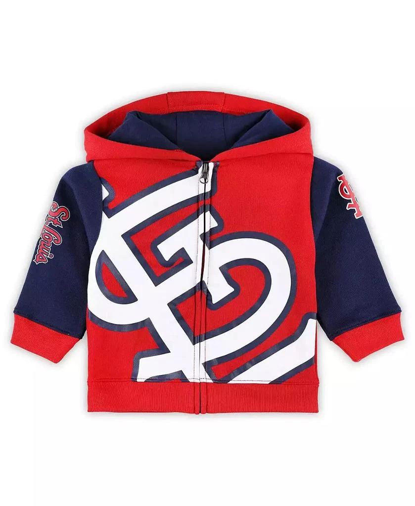 商品Outerstuff|Baby Boys and Girls Red St. Louis Cardinals Post Card Full-Zip Hoodie Jacket,价格¥374,第1张图片