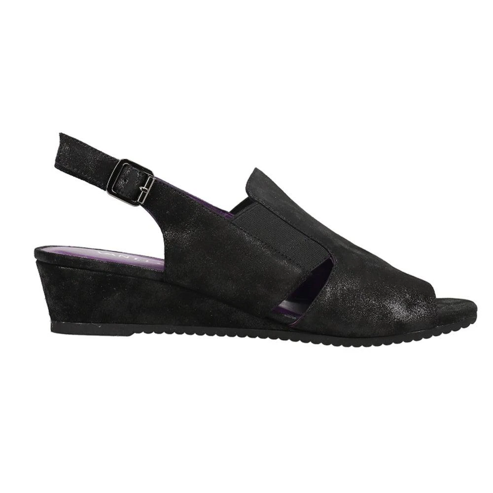 商品Vaneli|Flory Metallic Wedge Sandals,价格¥342,第1张图片详细描述