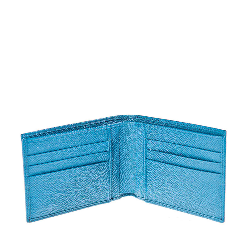 Dolce&Gabbana 杜嘉班纳 男士牛皮短款钱包蓝色 BP0437-A1001-80525商品第3张图片规格展示