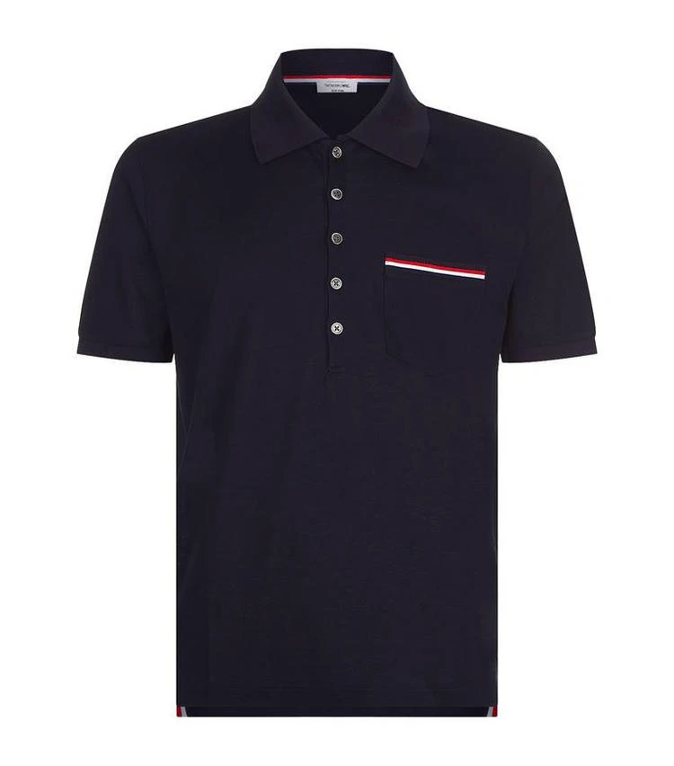 商品Thom Browne|Three Stripe Polo 短袖,价格¥2944,第1张图片