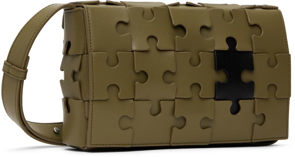 Bottega Veneta Khaki Puzzle Urban Bag - Shoulder Bags - BeyondStyle