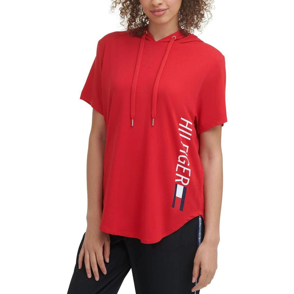 商品Tommy Hilfiger|Tommy Hilfiger Sport Womens T-Shirt Fitness Hoodie,价格¥131,第2张图片详细描述