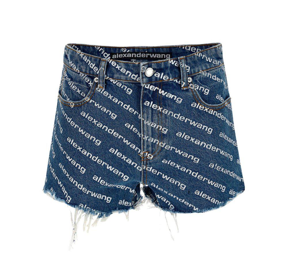 Alexander Wang Bite Logo Shorts商品第1张图片规格展示