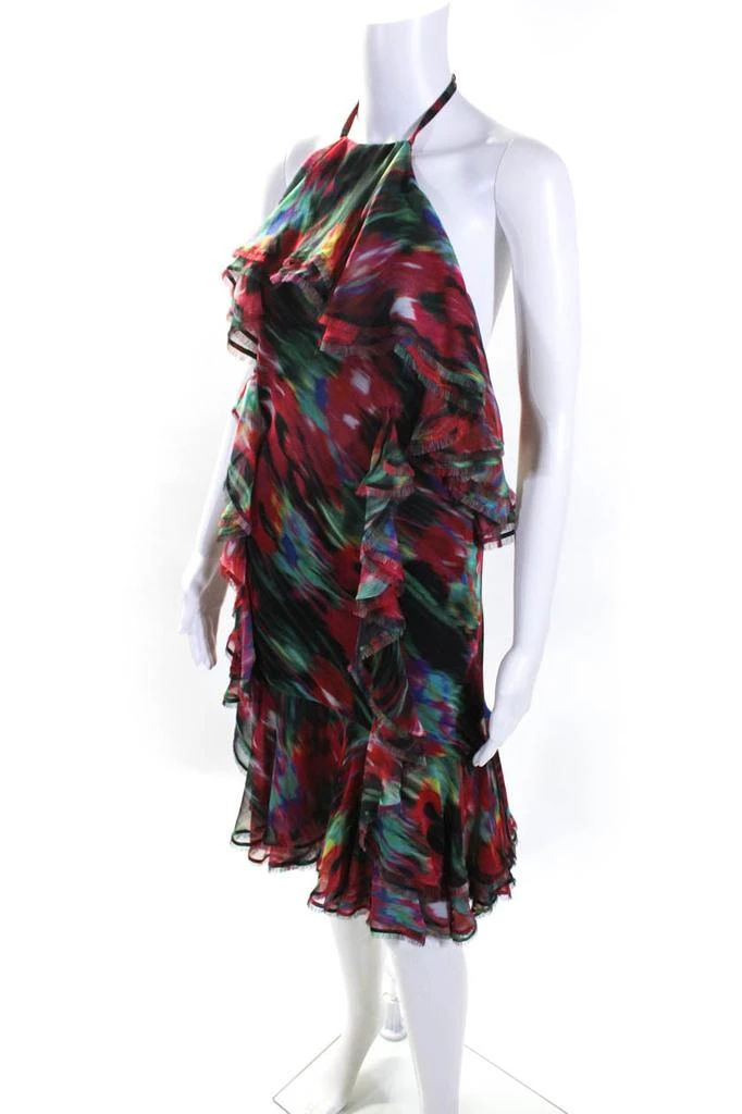 商品[二手商品] Jason Wu|Womens Silk Ruffle Flounce Halter Backless Slip Dress Multicolor,价格¥688,第2张图片详细描述