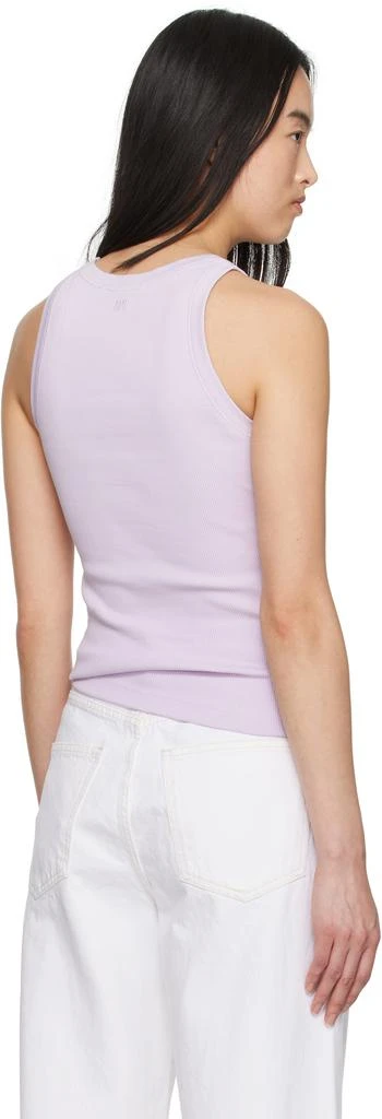 商品AMI|Purple Cotton Rib Ami de Coeur Tank Top,价格¥1249,第3张图片详细描述