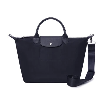 商品[国内直发] Longchamp|LONGCHAMP/珑骧 女士Le Pliage系列短柄中号尼龙手提包大容量饺子包 深蓝色L1515 598 006,价格¥1059,第1张图片